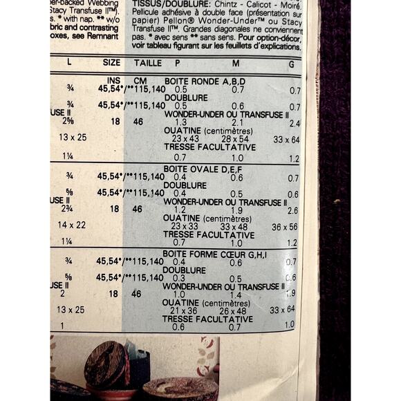 Butterick 6656 sewing pattern decorative hat boxes - Picture 7 of 8